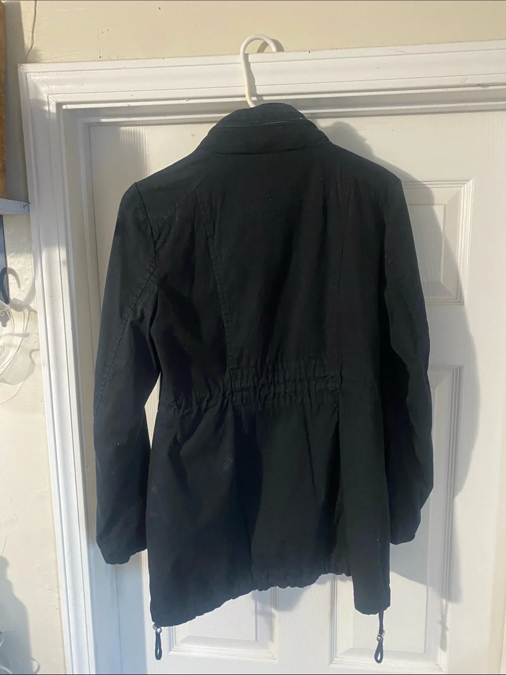 New York & Company Black Utility Anorak Jacket